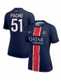 Paris Saint-Germain Willian Pacho #51 Hjemmedrakt Dame 2024-25 Korte ermer